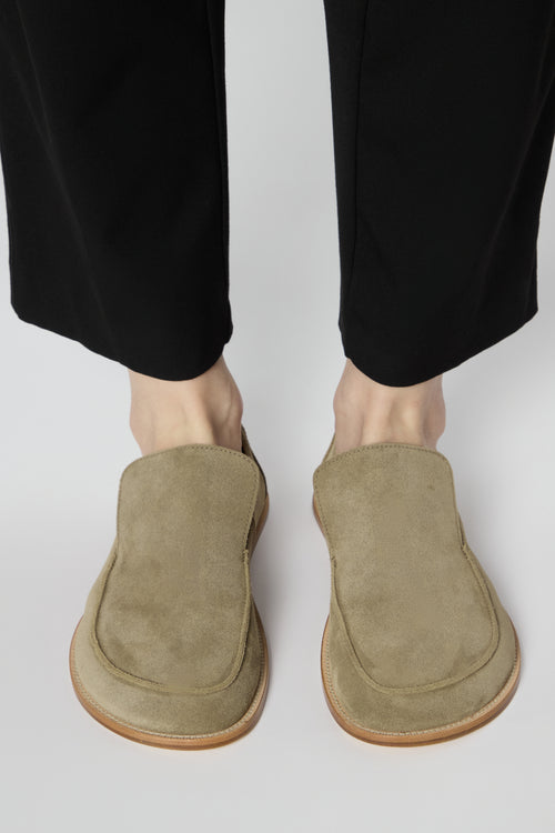 Allure Timeless Loafers in Dusty Olive Suede