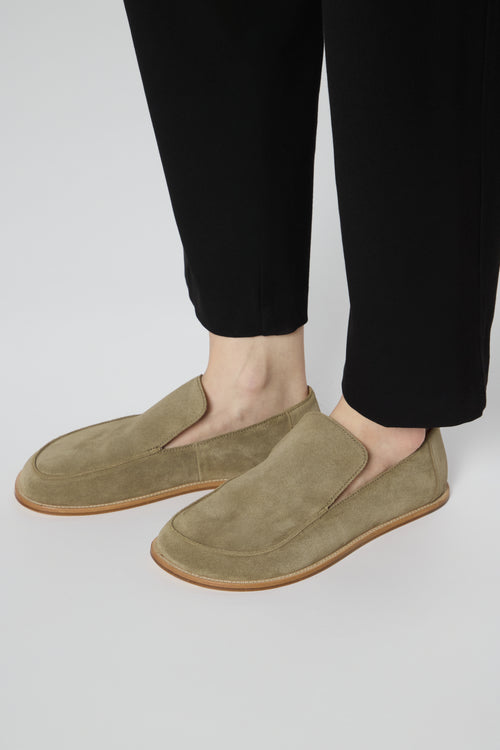 Allure Timeless Loafers in Dusty Olive Suede