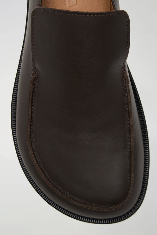 Allure Timeless Loafers in Espresso Brown Leather