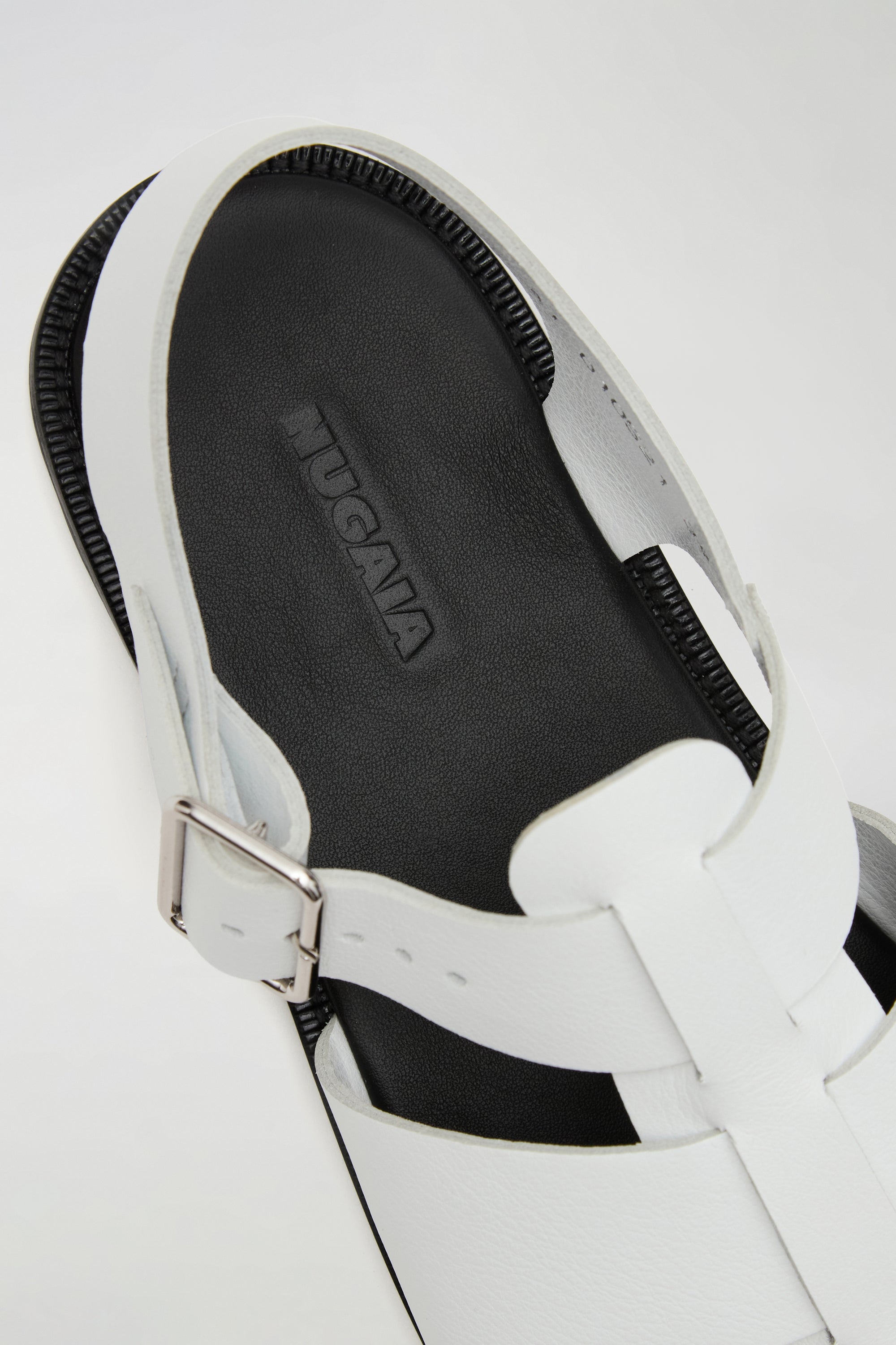 Khady Fisherman Sandals in White Leather