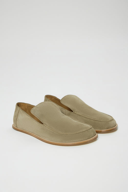 Allure Timeless Loafers in Dusty Olive Suede