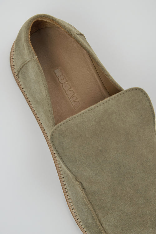 Allure Timeless Loafers in Dusty Olive Suede