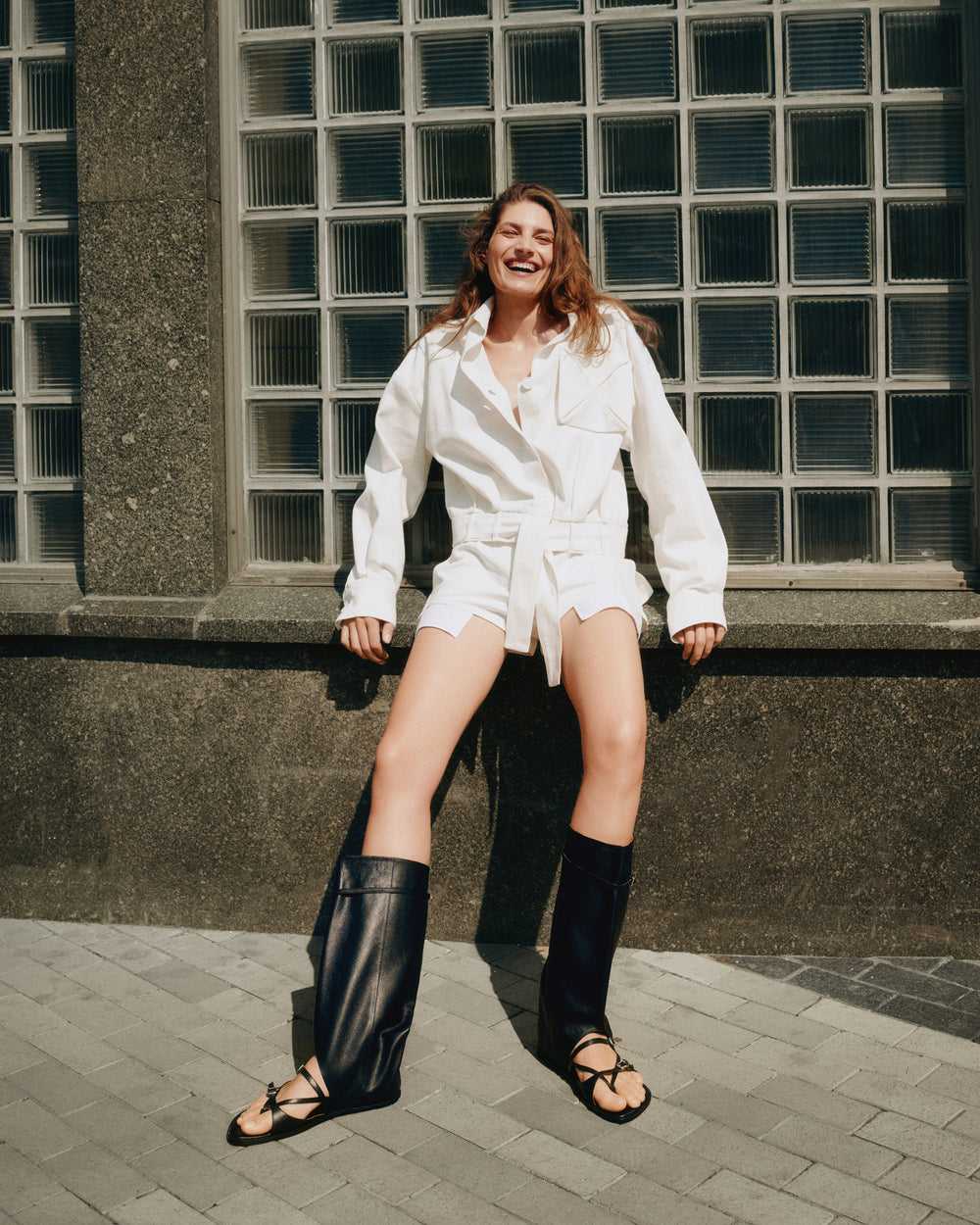 Ksena Open-Toe Boots