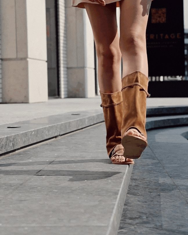 Ksena Open-Toe Boots