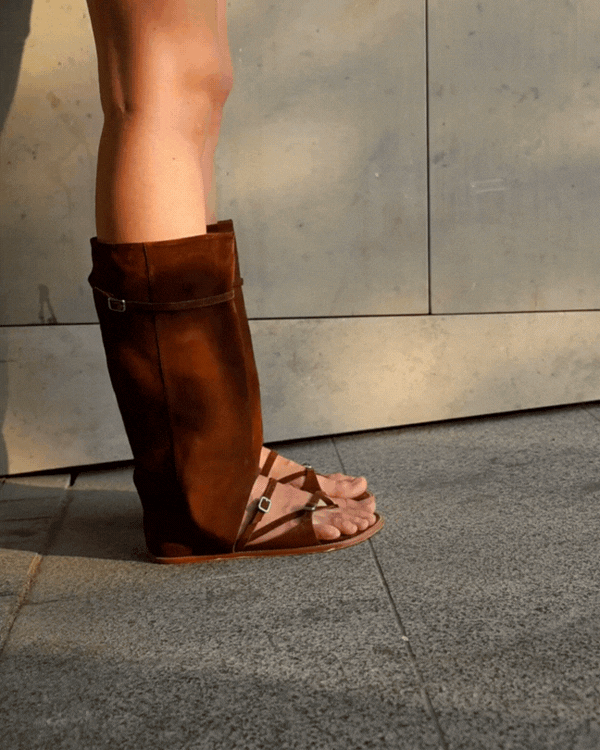 Ksena Open-Toe Boots