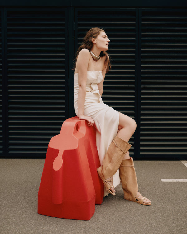 Ksena Open-Toe Boots