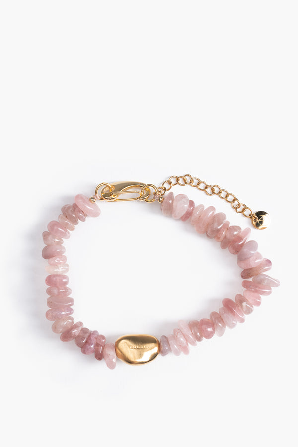 Pink Perch Gold Anklet