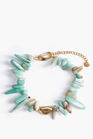 Turquoise Rainbow Gold Anklet