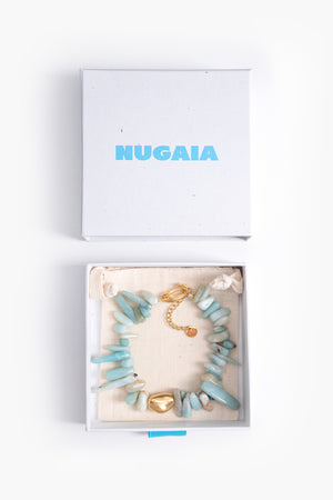 Turquoise Rainbow Gold Anklet